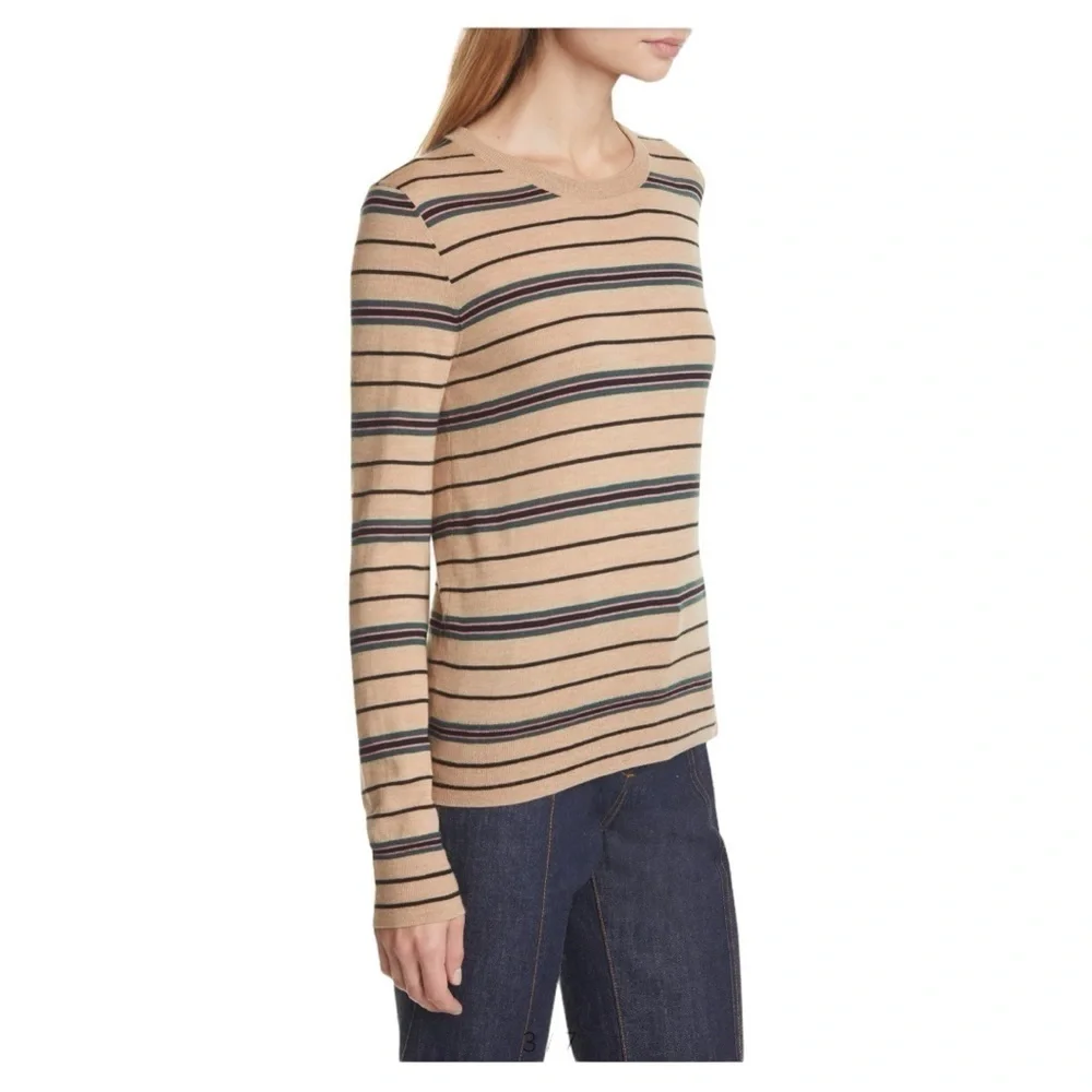Tory Burch Madeline StripeMerino Wool Sweater
